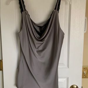 Cow neck lace cami